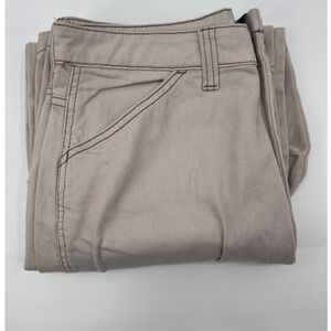 Divided H&M Beige Cargo Pants Women US Size 6‎ Wide Leg Utility Casual